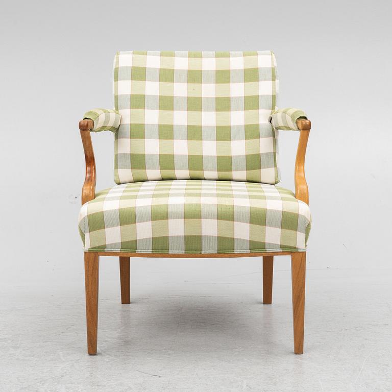 Josef Frank, a model '969' chair, Firma Svenskt Tenn, late 20th Century.