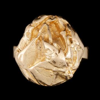 RING, 18k guld, Finland. Vikt 7,5g.
