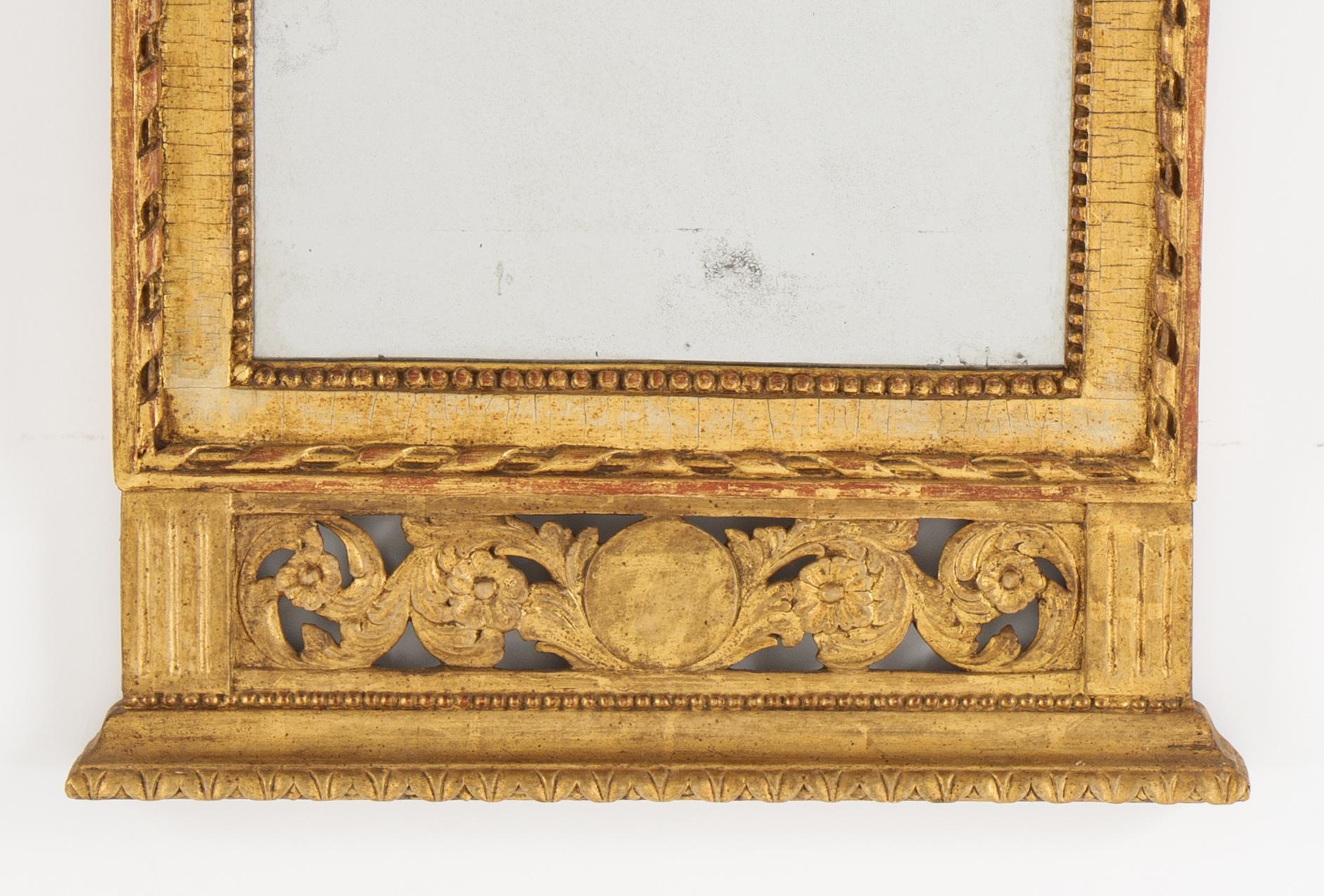 A Gustavian mirror, end of the 18th Century.