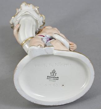 FIGURIN/LJUSSTAKE, porslin, Th. Kärner, Eschenbach.