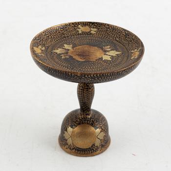 Doll, doll furniture, and table screen, Japan, wood, lacquer and paper, partly Showa, 20th century.