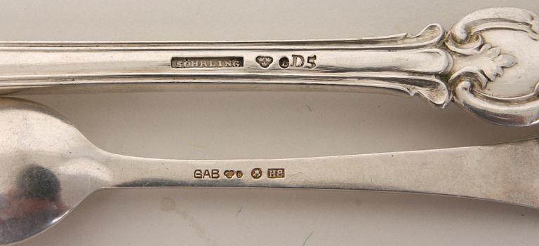 PARTI SILVER, ca 24 delar.