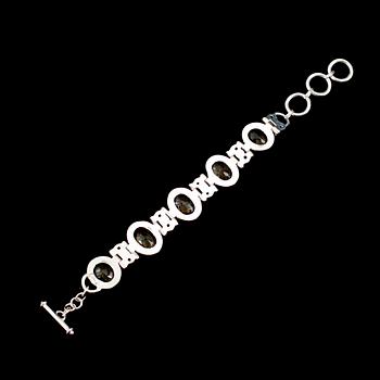 ARMBAND, sterlingsilver, citriner tot ca 70 ct. Total vikt ca 50 g.