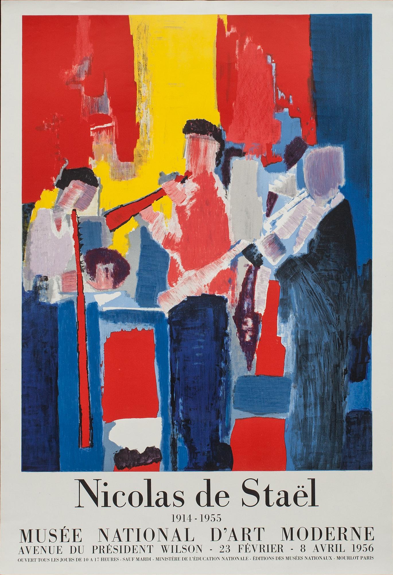 NICOLAS DE STAËL, affisch, Mourlot 1956.