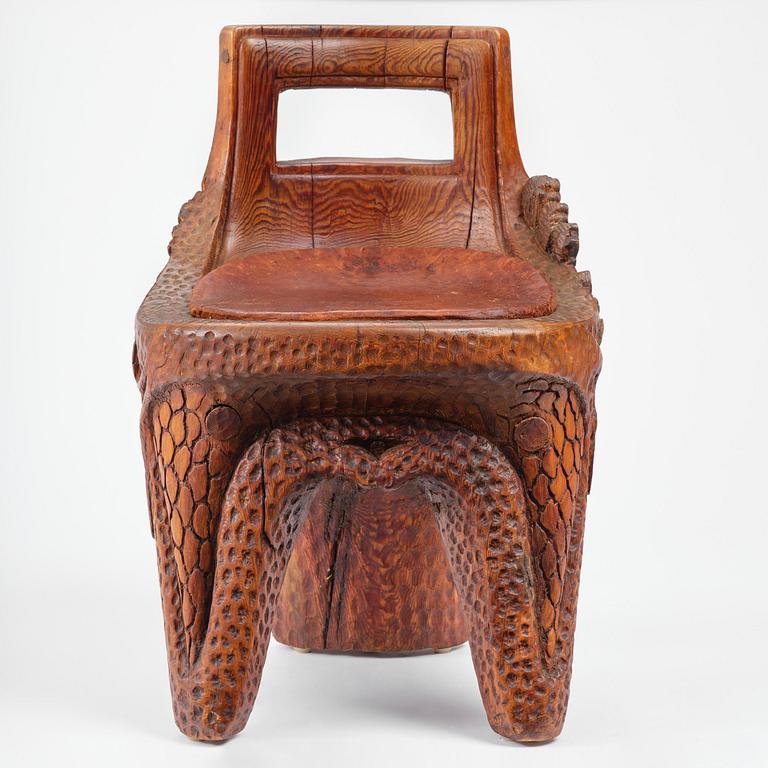 Knut Fjaestad, stabbestol, jugend, Sverige, 1915.