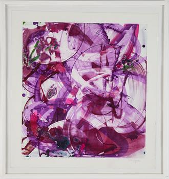 Astrid Sylwan, monotypi, signerad.