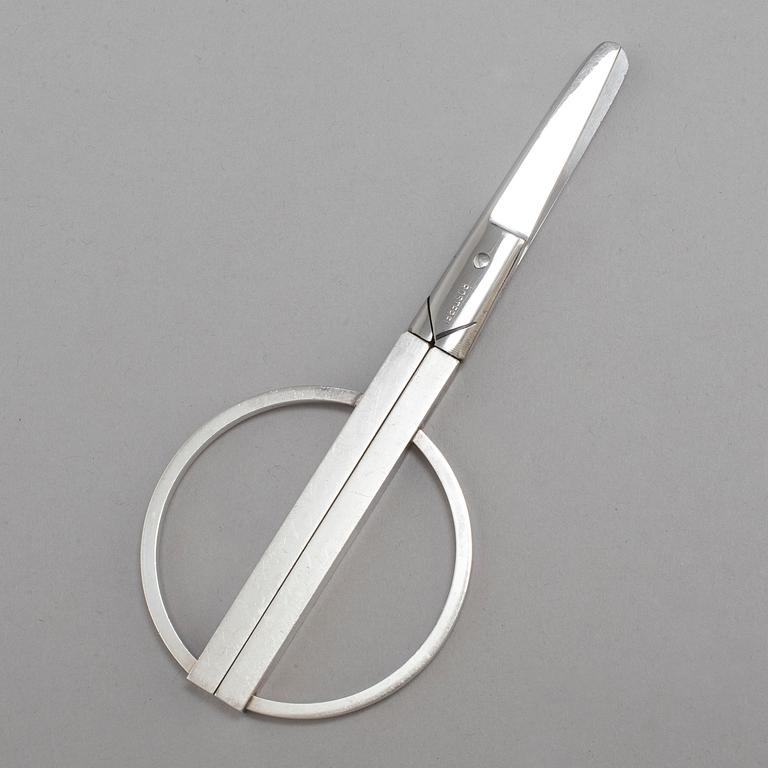 WIWEN NILSSON, a pair of stering silver scissors, Lund 1968.