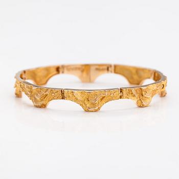 Björn Weckström, Rannekoru "Kaarisilta", 14K kultaa. Lapponia 1970.