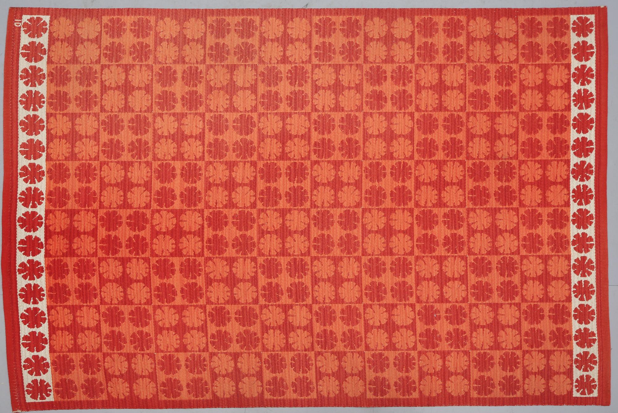 MATTA, dubbelväv, Ingrid Dessau, monogramsignerad, 1900-talets andra hälft, ca 243 x 164 cm.