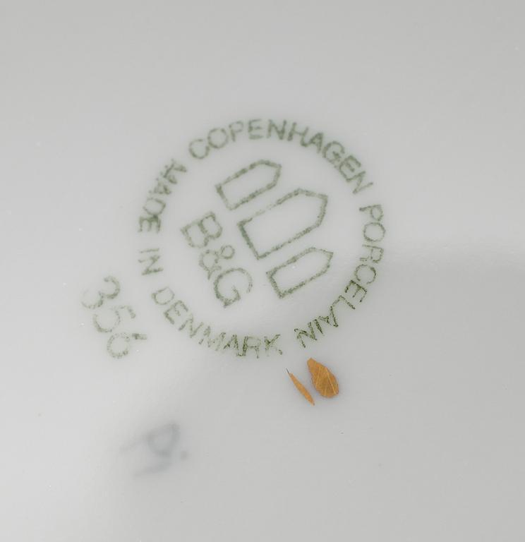 SERVISDELAR, 20 delar, porslin, "Måsen", Bing & Gröndahl.