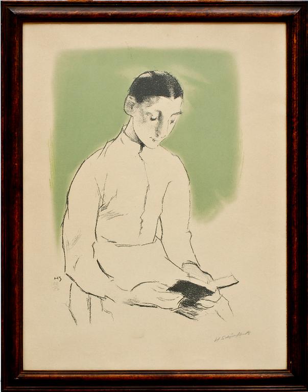 Helene Schjerfbeck, "Konfirmanden (Andakt)".