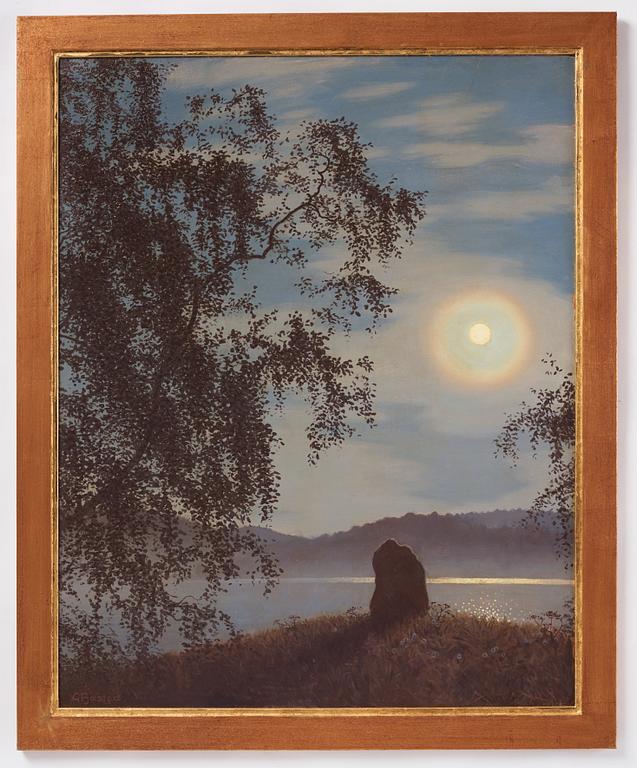 Gustaf Fjaestad, Moonlight over Engelbrektsholmen.