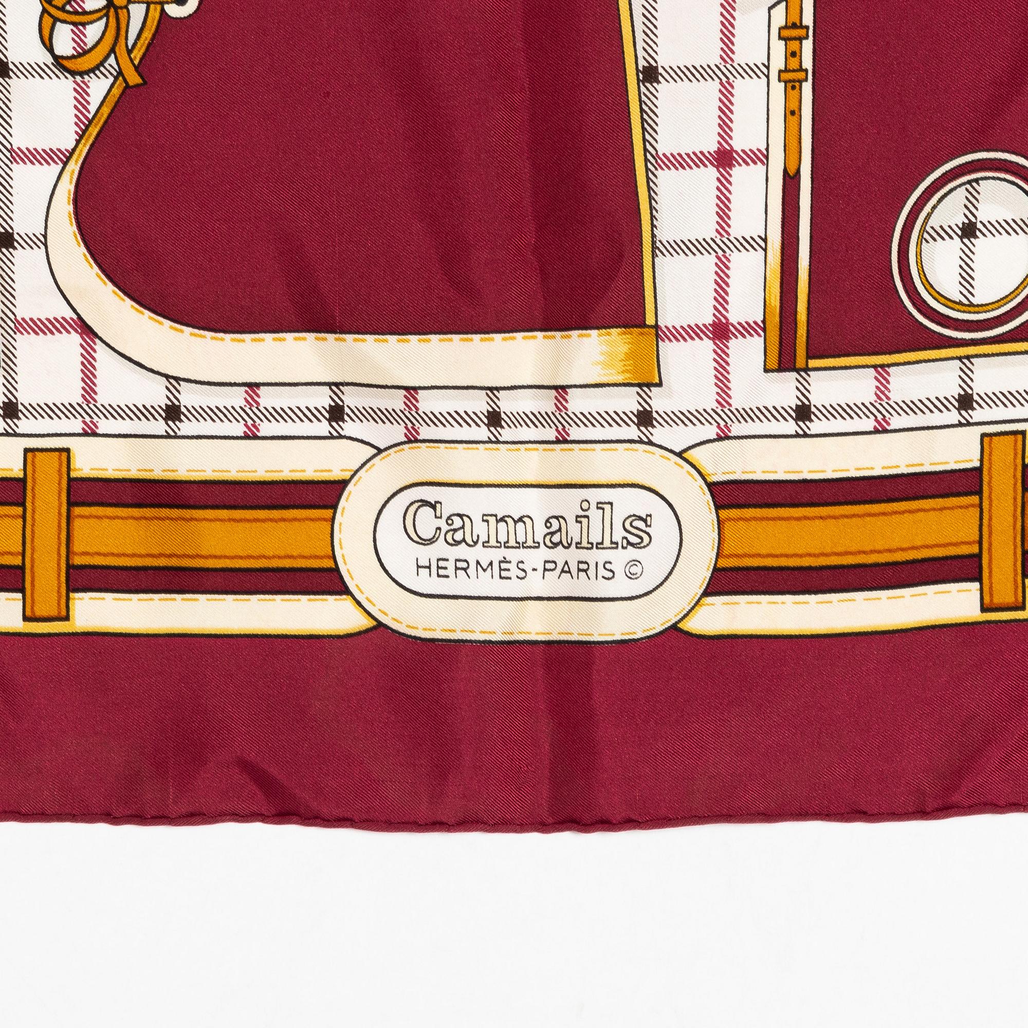 Hermès, two scarves "Camails" and "Washington's Carriage".