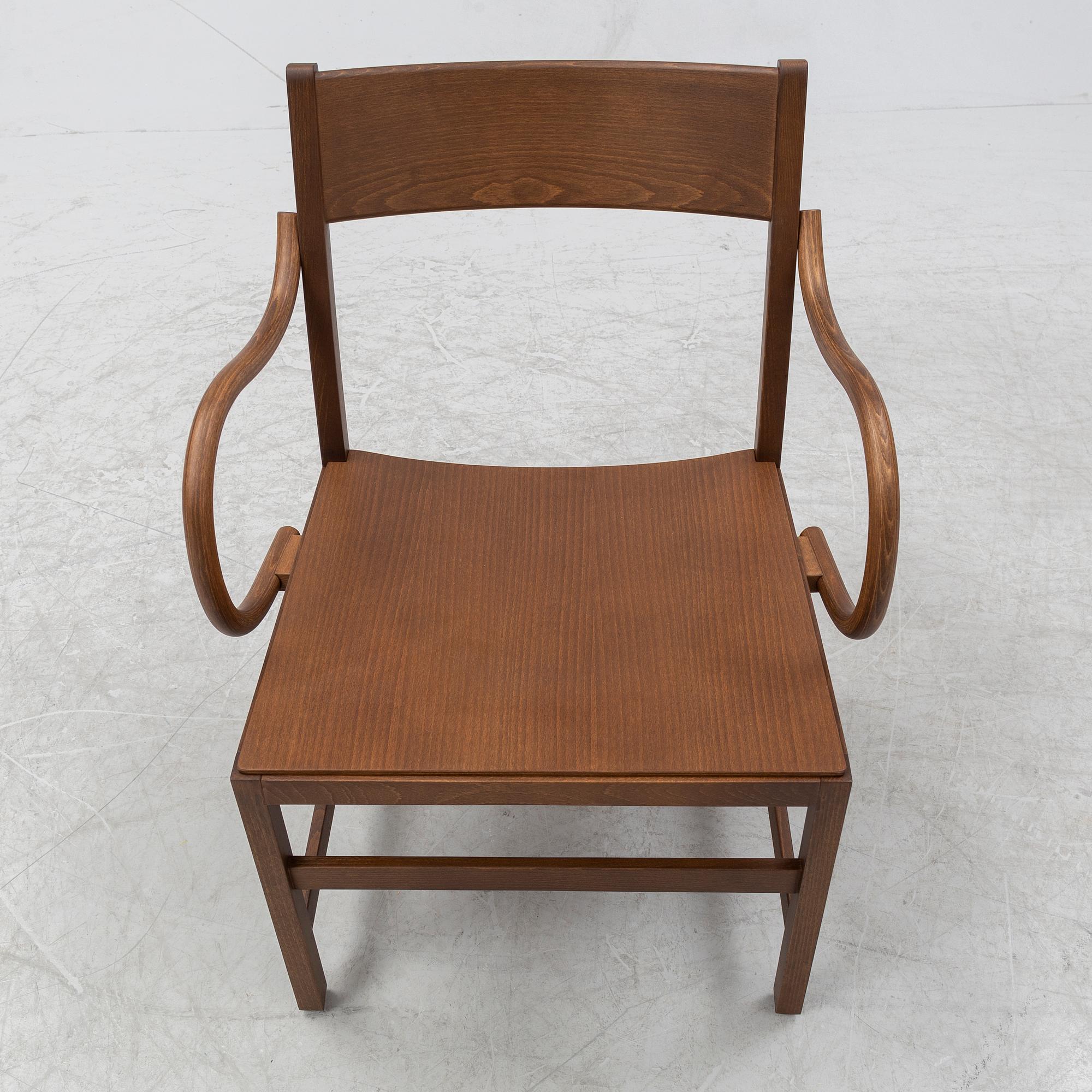 Chris Martin, a stained beech 'Waiter XL Easy chair', Massproductions.