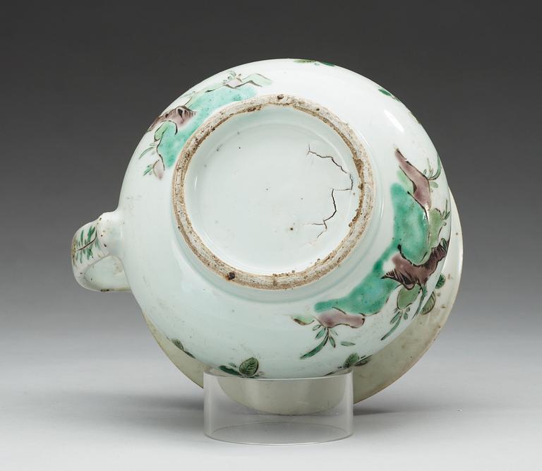 SPOTTKOPP, porslin. Qing dynastin, Kangxi (1662-1722).