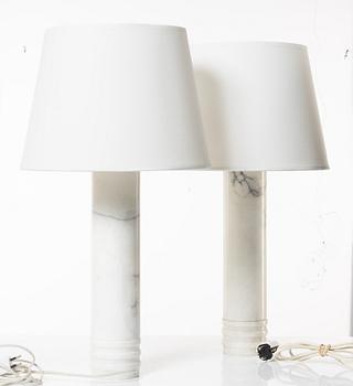 A pair of table lamps, Bergboms, second half of the 20th century.
