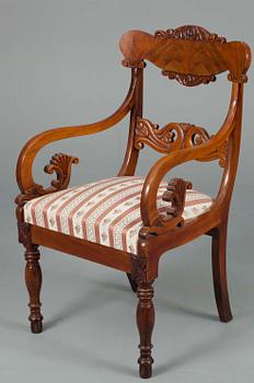 STOL, Mahogny, empire, 1800-talets början.