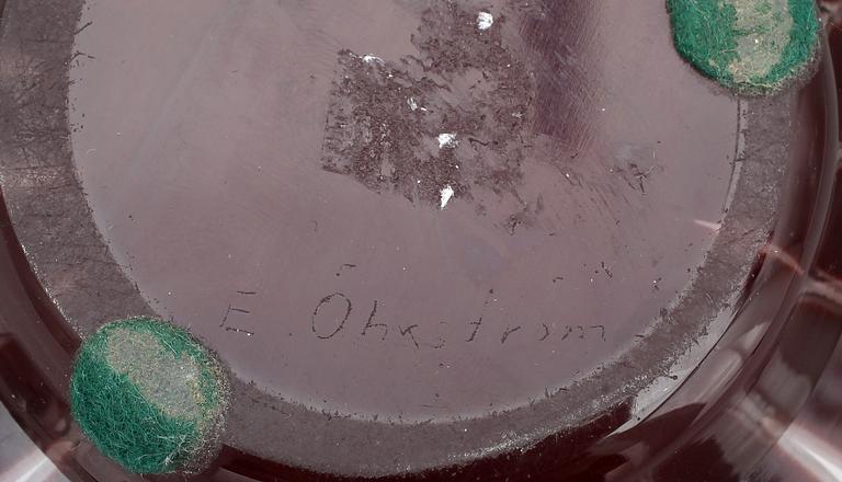 SKÅL, glas, Ariel, Edvin Öhström Orrefors. Signerad.