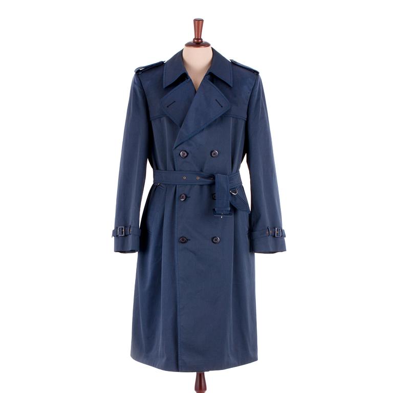 CHRISTIAN DIOR, a men's darkblue trenchcoat.