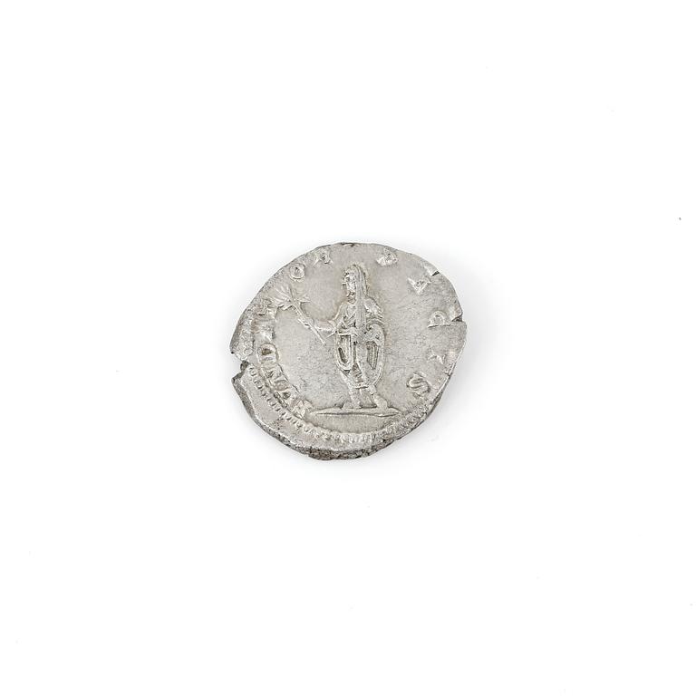 SILVERMYNT, Denarius, Severus Alexander, Romerska riket 222-235 efter Kristus. Ca 3 gram.