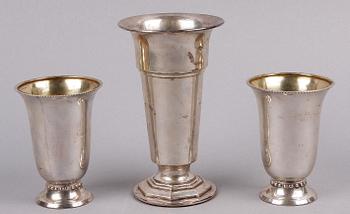 PARTI SILVER, 7 delar, bl a MGAB, 1900-tal.