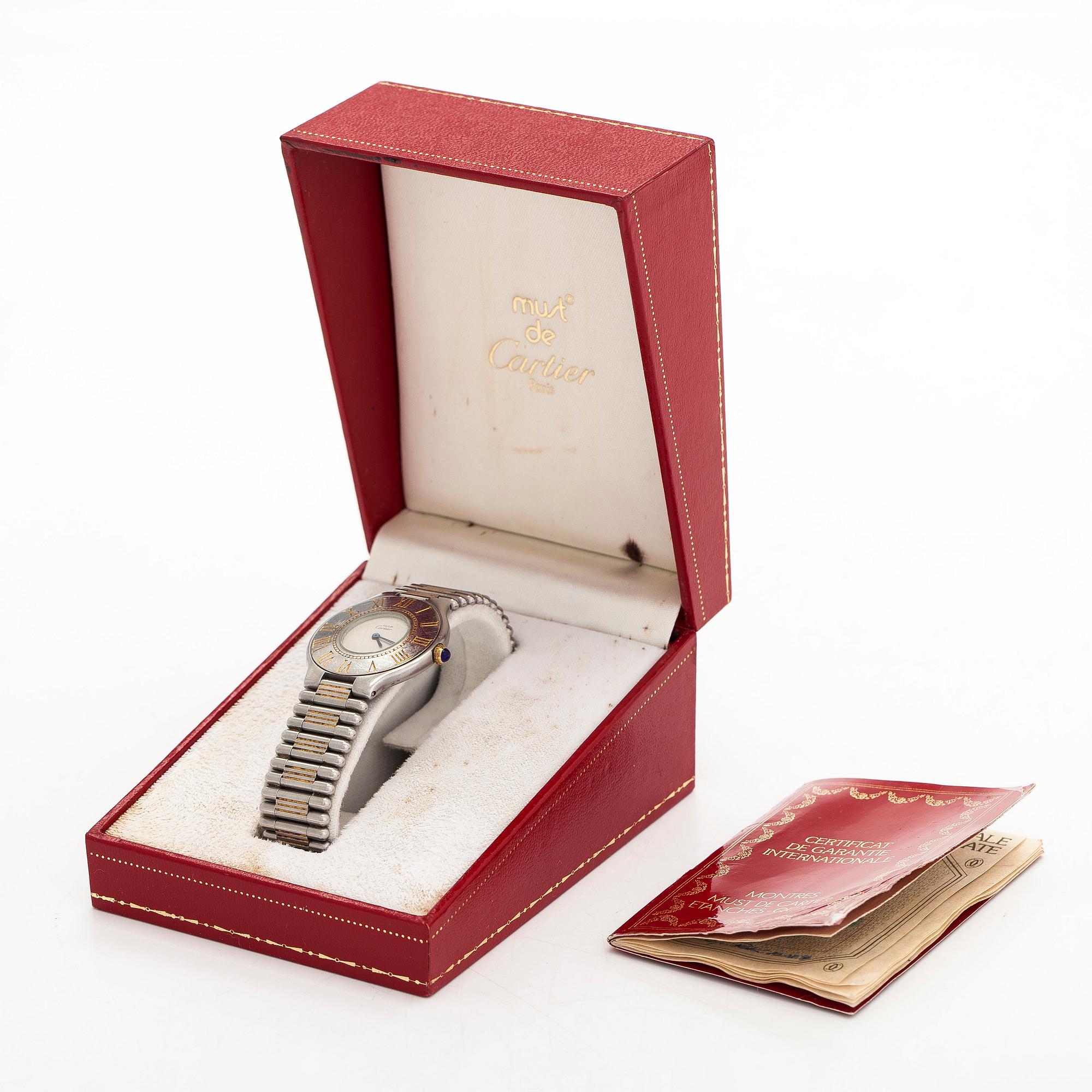 Cartier, Must 21, wristwatch, 31 mm.