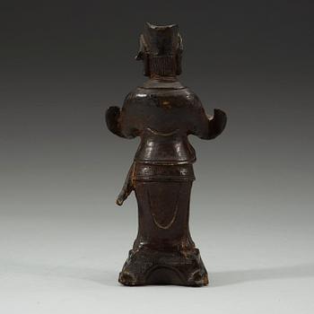 DAOISTISK GUDOM, brons, Mingdynastin (1368-1644).