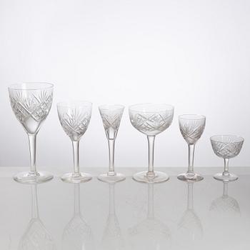 A 51-piece 'Helga' glass service, Kosta.