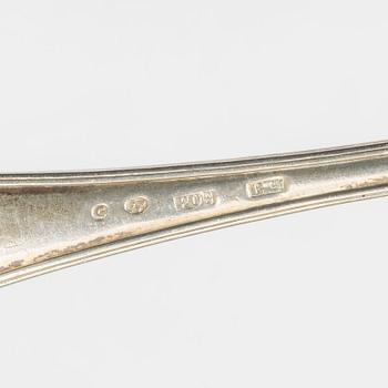 Swedish silver cutlery model "Gammal fransk", 19th Century (49 pieces).