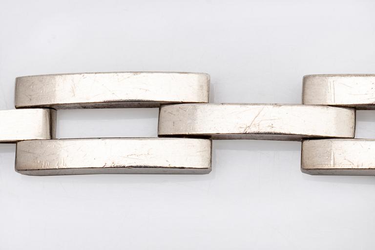 Elon Arenhill, armband, sterling silver, Malmö 1976 , ca 17 x 1 cm.