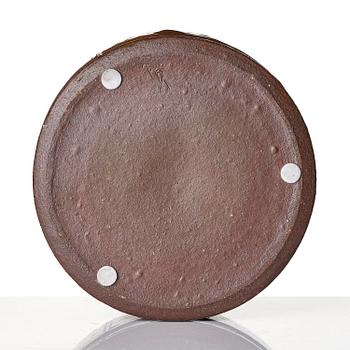 Mette Augustinus Poulsen, a glazed stoneware bowl, own studio, Risskov, Denmark.