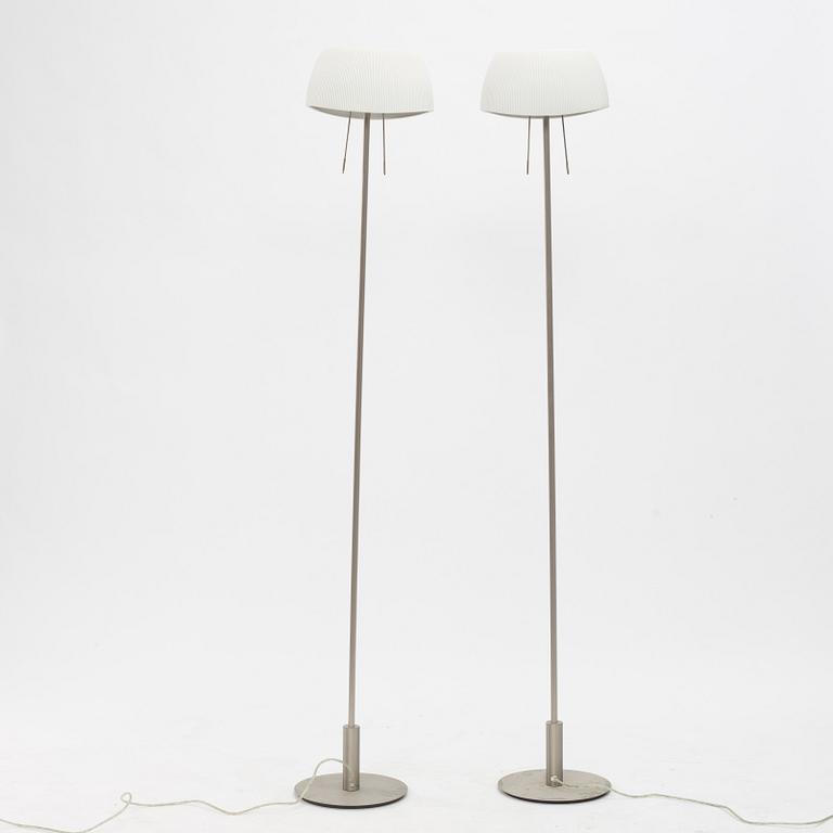 Floor lamps, a pair, Vibia, Spain.