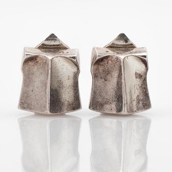 Björn Weckström, Earrings, a pair, "Muletta", sterling silver, Lapponia.