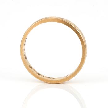 RING, guld 18K, Gustaf Dahlgren & Co, Malmö 1969. Vikt 3,5 gram.