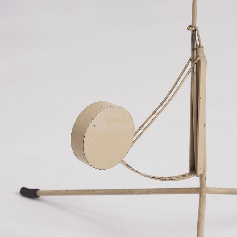 Bernard Schottlander, a lacquered steel floor lamp 'Mantis', made under license by Bergboms, Malmö Sweden 1950s.