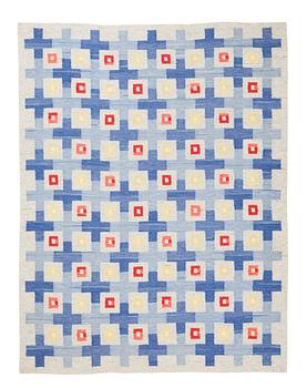 634. RUG. Flat weave. 213 x 163,5 cm. Signed KB KLH.