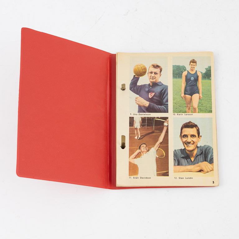 Idol cards, "Sportens stjärnor", Hemmets Journal, 1960s.