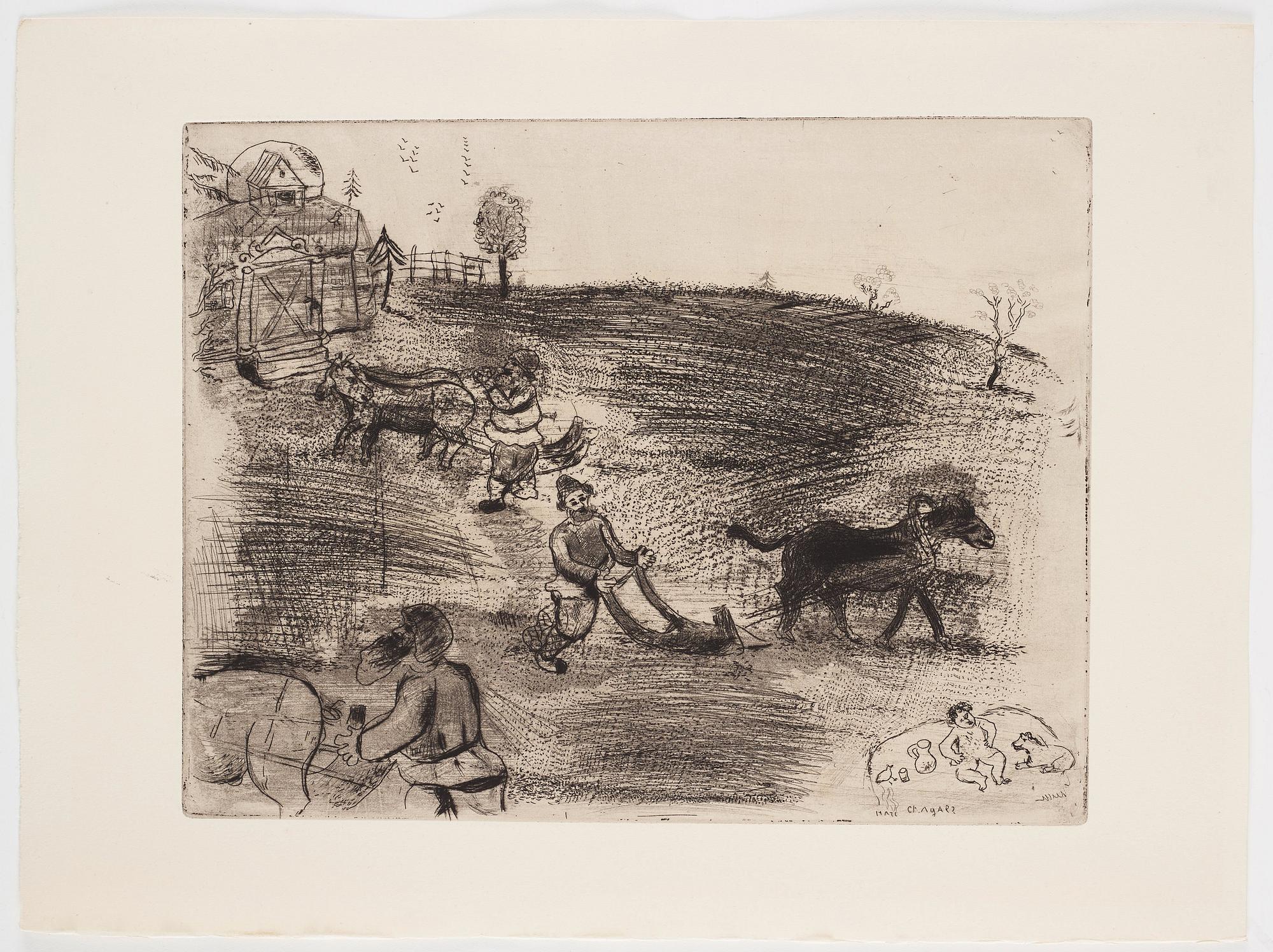 MARC CHAGALL, 71 st etsningar ur upplagan om 285 exemplar på Arches/MBM/J. Perrigot-papper, 1923-1948.