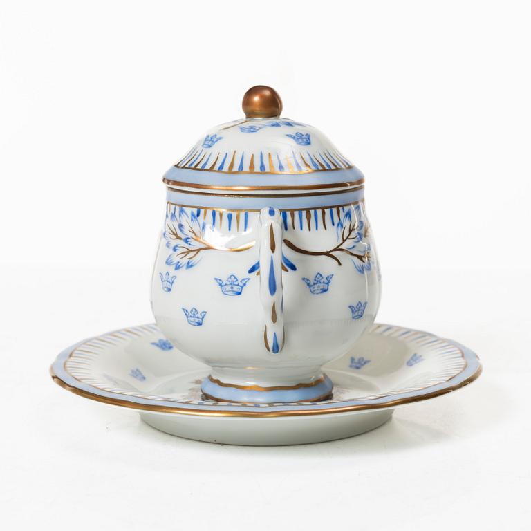 Rörstrand, cremekoppar med fat, 12 st.