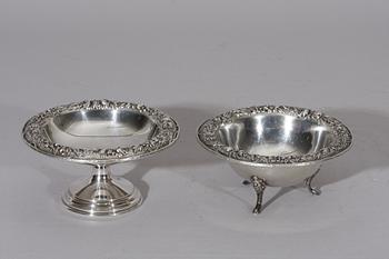 SKÅLAR, 2 st. Sterling silver. S. Kirk & Son.