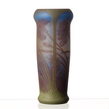 Axel Enoch Boman, An Axel Enoch Boman Art Nouveau cameo glass vase, Reijmyre, Sweden 1909.