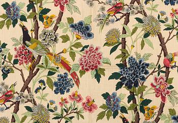 Three "Hydrangea" curtain lengths from GP & J Baker.