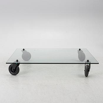 Gae Aulenti, soffbord, "Tavolo con Ruote", Fontana Arte, Italien.