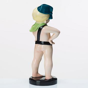 Sandro Vacchetti, a 'Balilla' ceramic figure, Essevi, Italy 1930's.