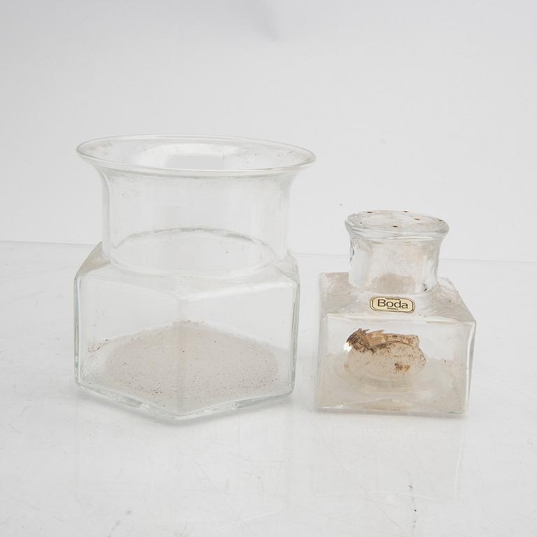 Signe Persson-Melin, skålar samt bricka mm 6 dlr Kosta Boda.