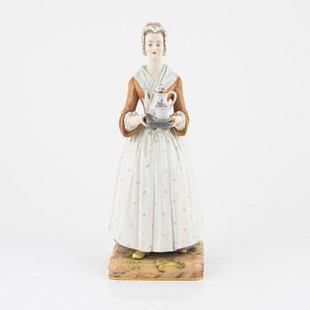 Jean-Etienne Liotard (after)
a porcelain figurine, 'Viennese Chocolate Girl', Meissen, around 1900.