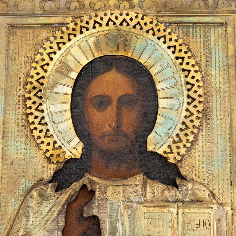 An icon Russia, 19th Century with ochlad.
