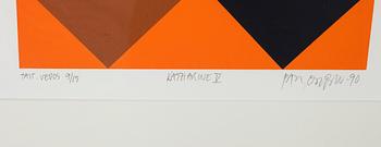PAUL OSIPOW, serigrafi, signerad och daterad -90, numrerad Tait. vedos 9/15.