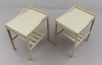 SÄNGBORD, 1 par, Bertil Fridhagen, Bodafors, 1960-tal.