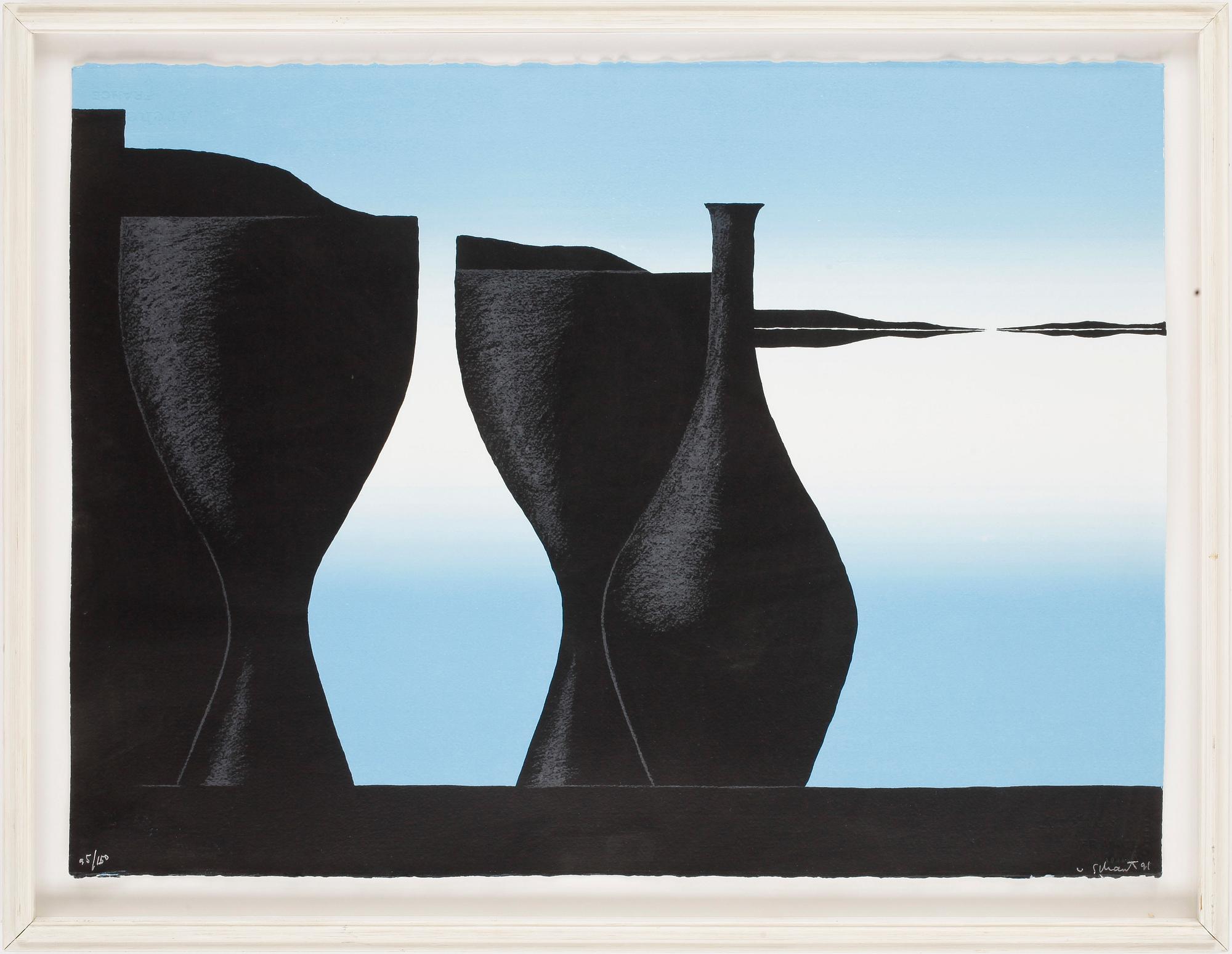 PHILIP VON SCHANTZ, färglitografi, signerad och numrerad 95/150, daterad -91.